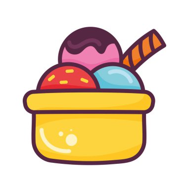Tatlı dondurma sepeti simgesi