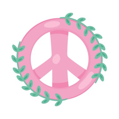 Şube simgesiyle barış sembolü