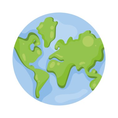 Dünya gezegeni ekoloji simgesi