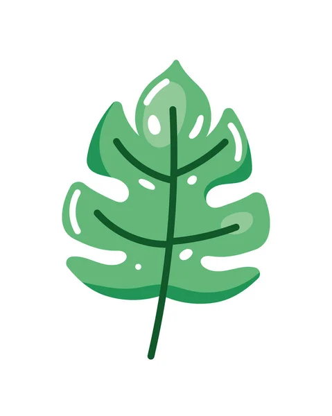 Écologie Feuille Plante Nature Icône — Image vectorielle