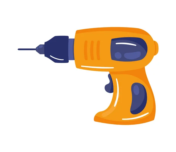 Electric Drill Tool Isolated Icon —  Vetores de Stock