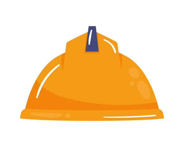 Helmet Construction Tool Yellow Icon —  Vetores de Stock