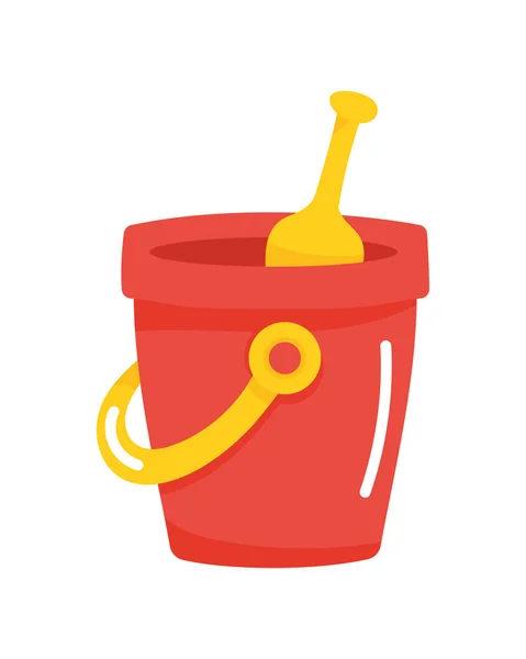 Sand Bucket Shovel Icon — 图库矢量图片