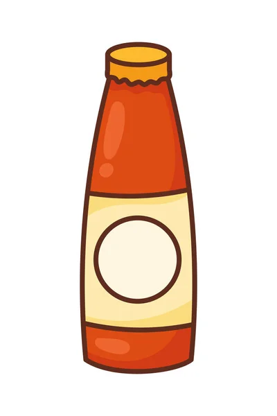 Pivní Láhev Pít Izolované Ikony — Stockový vektor