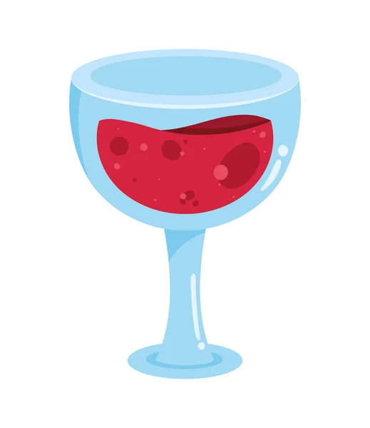 Κόκκινο Ποτήρι Κρασί Ποτό Εικονίδιο — Διανυσματικό Αρχείο