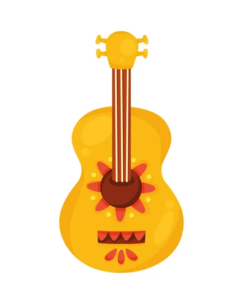 Instrumento Guitarra Mexicana Ícone Musical — Vetor de Stock