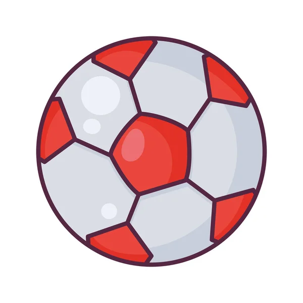 Soccer Sport Balloon Equipment Icon — Stock Vector