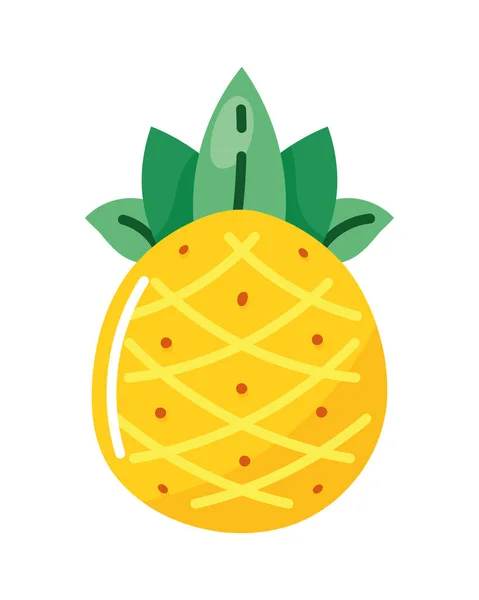 Pineapple Fresh Fruit Tropical Icon — Vector de stock