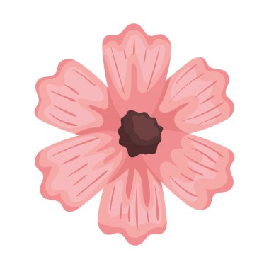 Pembe çiçek bahçesi doğa ikonu