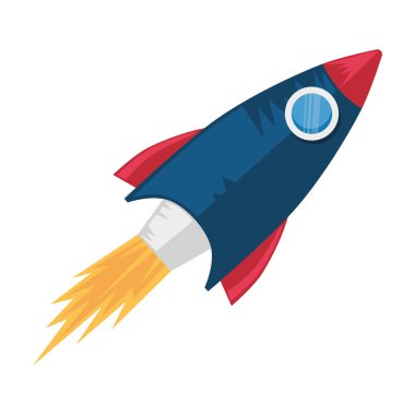 rocket flying space outer icon