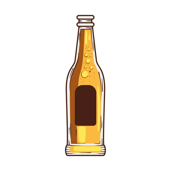Bira Şişesi Taze Ikon — Stok Vektör