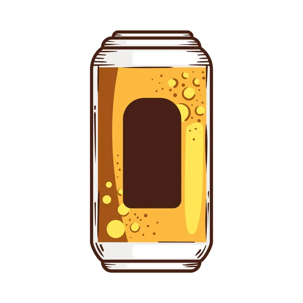 Fresh Beer Can Icon — Vettoriale Stock