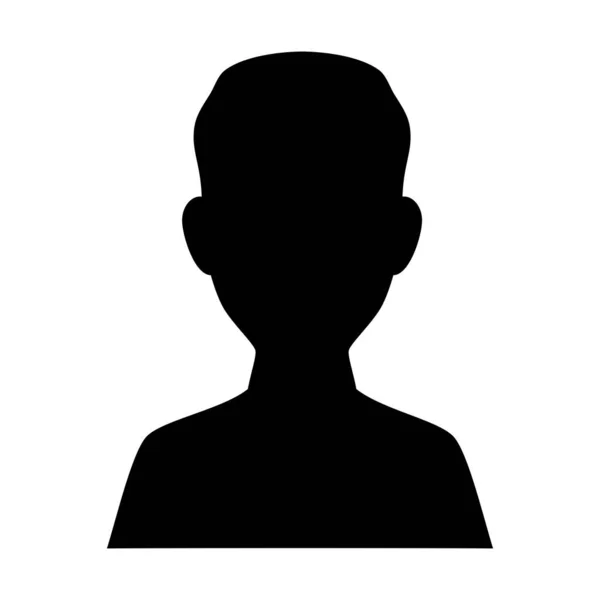 Man Black Silhouette Style Icon — Vector de stock