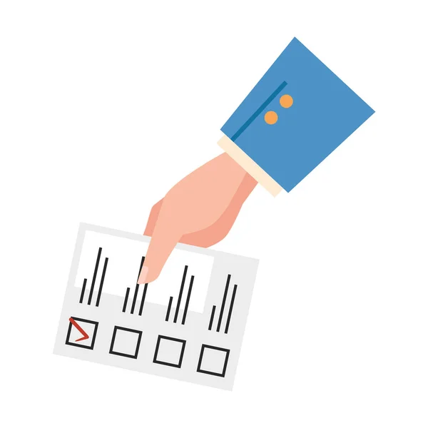 Voter Hand Vote Icon — Stockvector