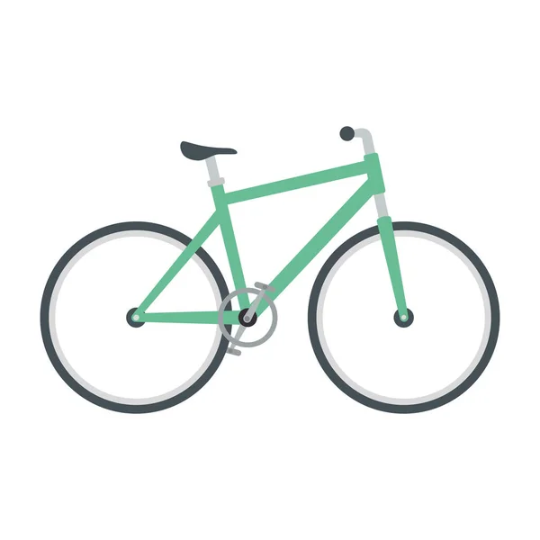 Green Bicycle Sport Vehicle Icon — Vettoriale Stock