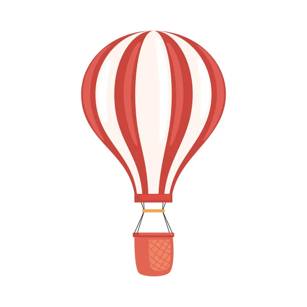 Ballon Lucht Hete Reizen Pictogram — Stockvector
