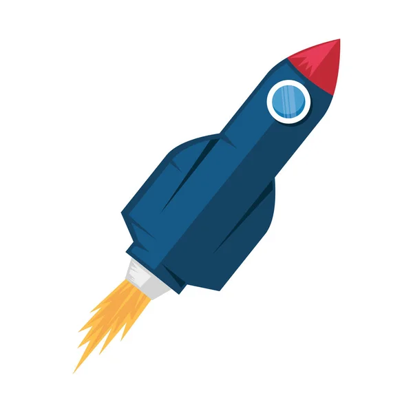 Rocket Space Outer Vehicle Icon — Stock vektor