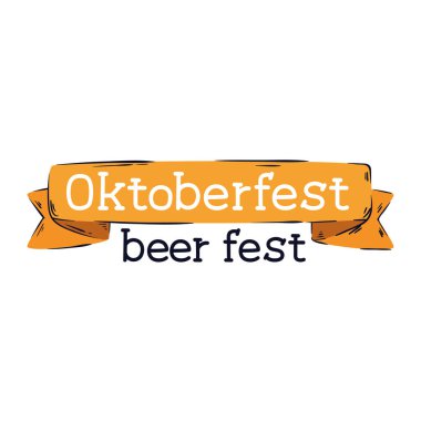 Oktoberfest bira festivali kurdeleli.
