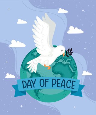 Güvercinli barış kartlarının olduğu gün