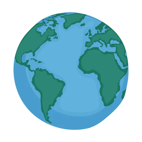 Világ Bolygó Föld Ökológia Ikon — Stock Vector