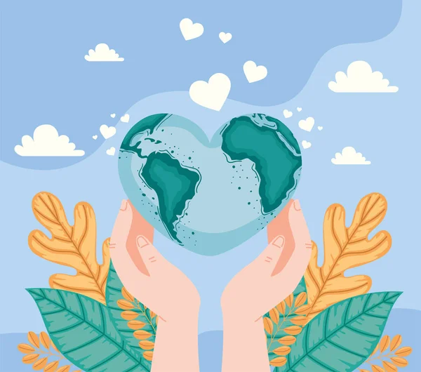 Peace Day Poster Earth — Stockvector