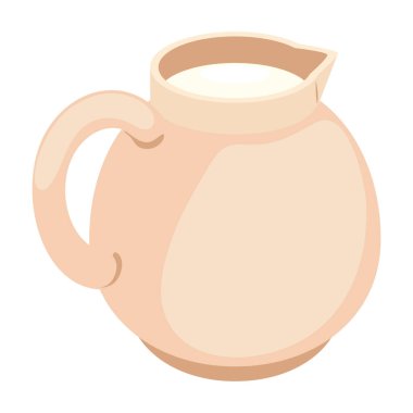 süt kavanozu izometrik biçim simgesi