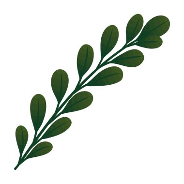 Yaprak yaprağı simgesine sahip dal