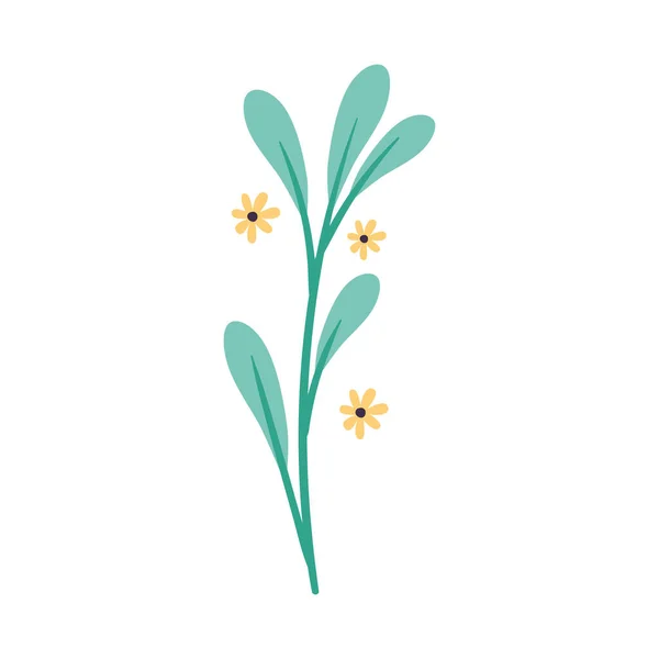 Stem Yellow Flowers Icon — Διανυσματικό Αρχείο