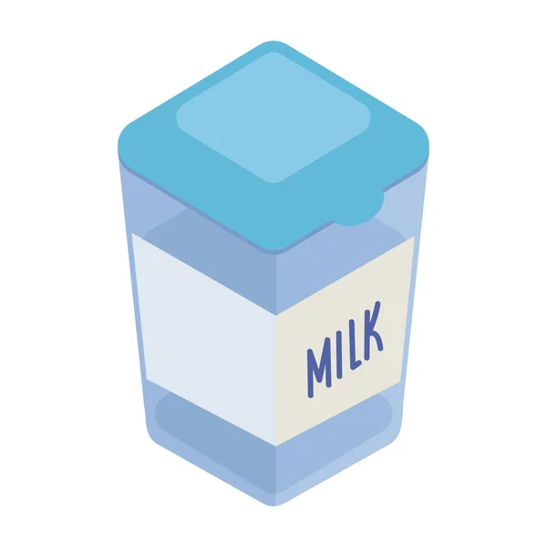 Milk Pot Isometric Style Icon — Vettoriale Stock
