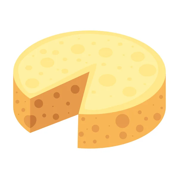 Fresh Cheese Dairy Product Icon — Archivo Imágenes Vectoriales