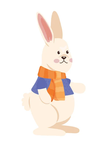 Cute Fairytale Rabbit Animal Character — Archivo Imágenes Vectoriales