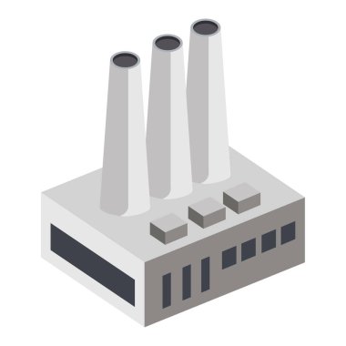 Baca izometrik biçim simgesine sahip bina