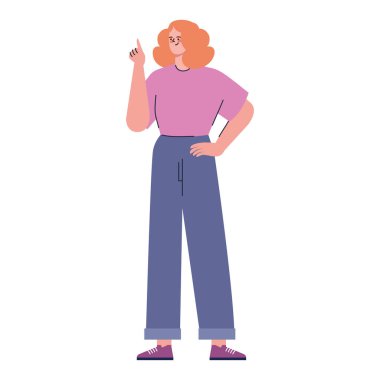 kızıl saçlı kadın avatar karakter simgesi