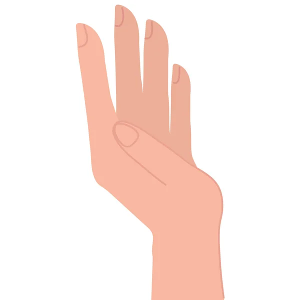Hand Human Gesture Icon — Stock Vector