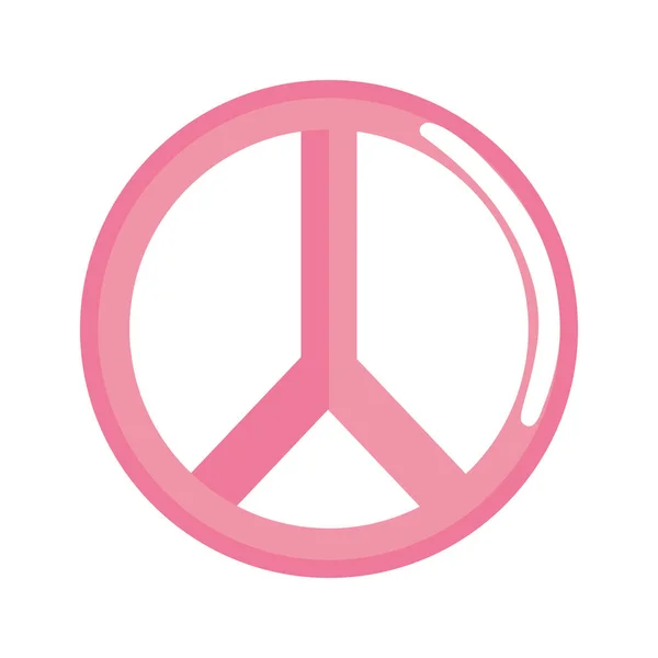 Peace Symbol Hippie Style Icon — 图库矢量图片