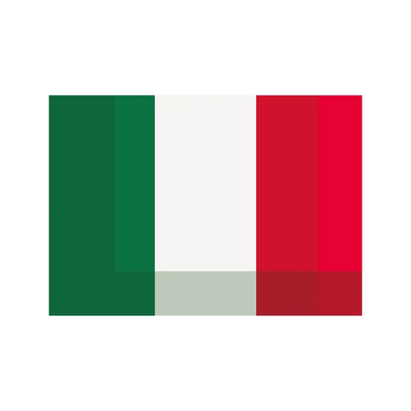 Mexican Flag Emblem Country Icon — Wektor stockowy