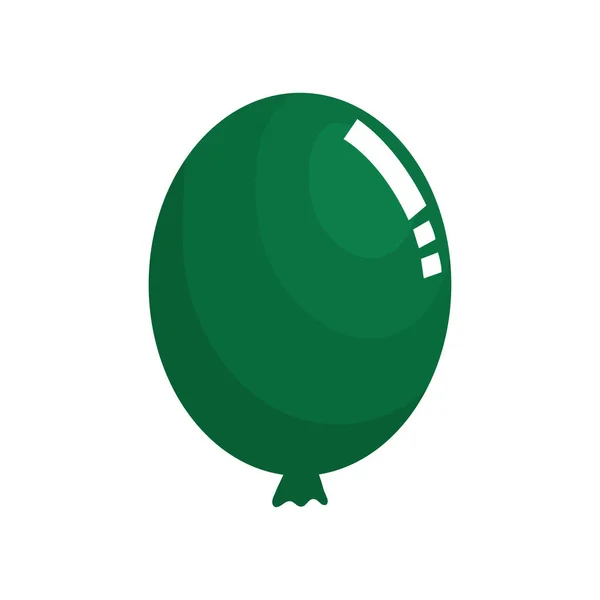 Ballon Helium Groen Drijvend Pictogram — Stockvector