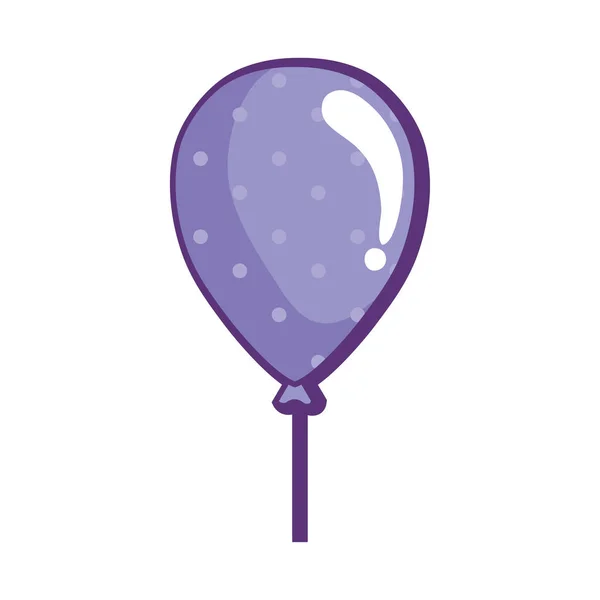 Фіолетова Куля Плаваючою Іконою Гелію — стоковий вектор