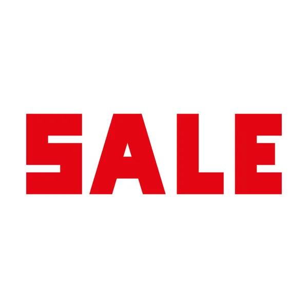 Sale Red Marketing Lettering Scene — Stock vektor