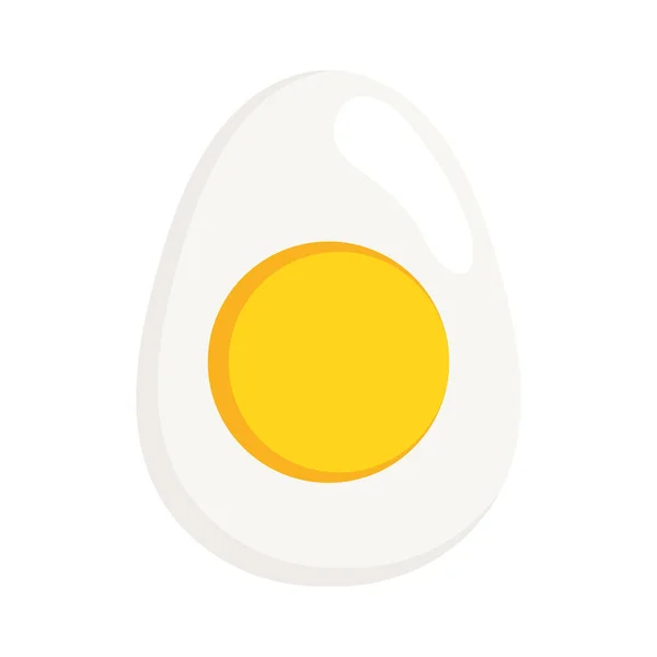 Boiled Egg Breakfast Food Icon — Vector de stock