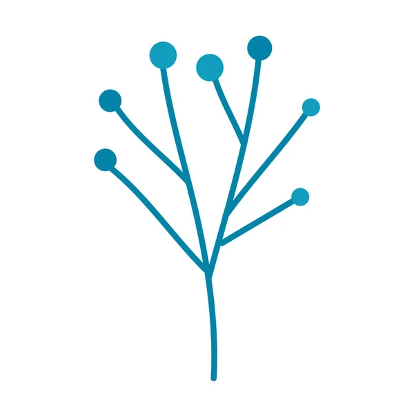 Blue Seeds Branch Icon — 图库矢量图片#