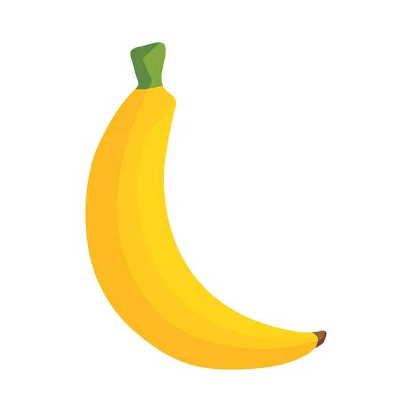 新鮮なバナナフルーツの健康的なアイコン — ストックベクタ