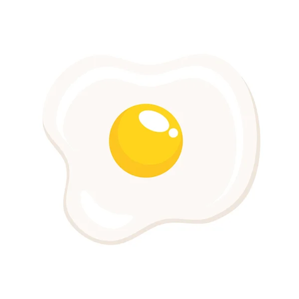 Egg Fried Breakfast Food Icon — Stok Vektör