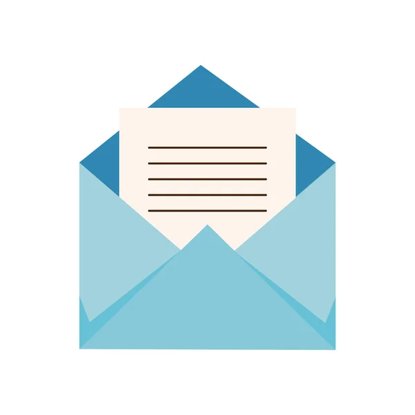Blue Envelope Mail Send Icon — Vettoriale Stock