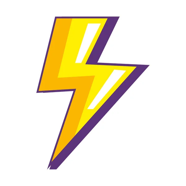 Thunder Ray Power Energy Icon — стоковый вектор