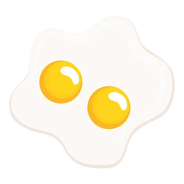 Eggs Frieds Breakfast Food Icon — Stock Vector