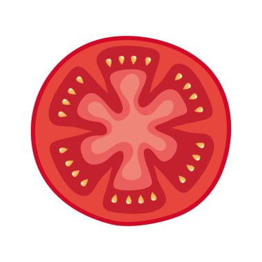 taze domates dilimi sebze simgesi