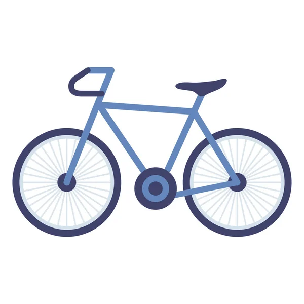Blue Bicycle Vehicle Sport Icon — Vetor de Stock