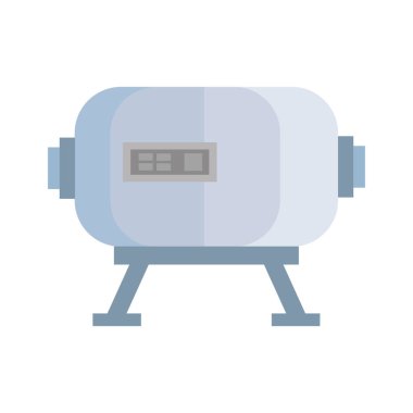 Sanayi metalik tank izole simgesi