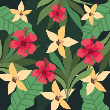 flowers garden decorative pattern background
